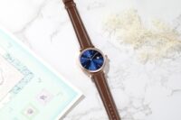 VELA BLUE BROWN LEATHER