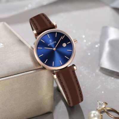 VELA BLUE BROWN LEATHER